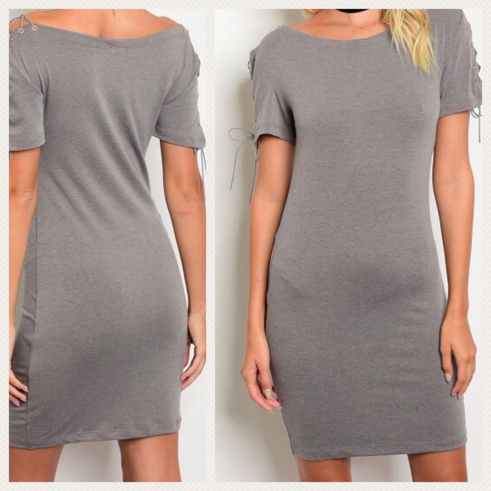 🍁2/$12 Sale! Gray body-con Dress